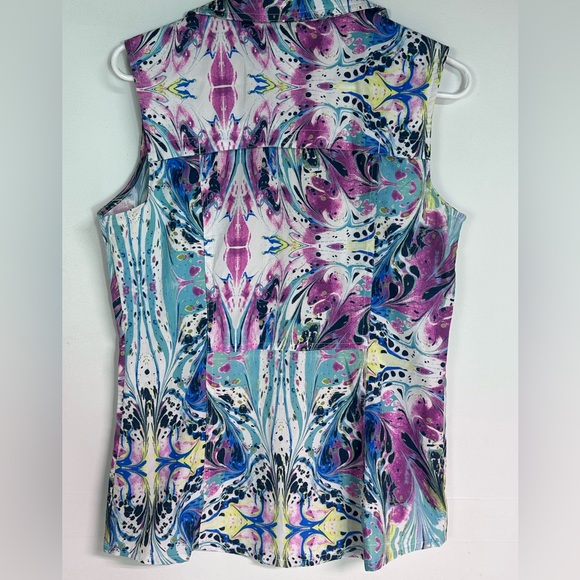 Reel‎ Legends Multicolor Abstract Blouse Small - Picture 4 of 7